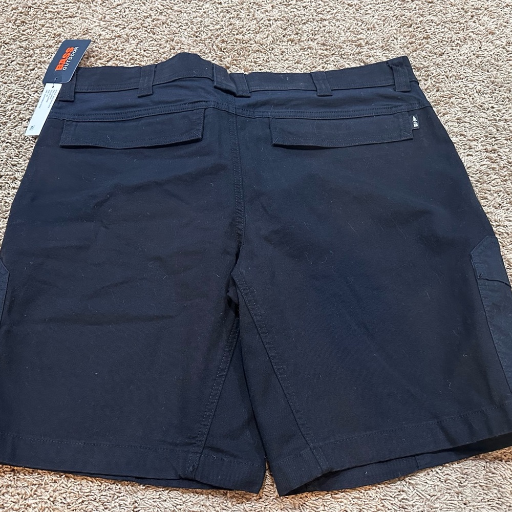 Bass Outdoor Mens Pro Cargo Shorts Size 36 Caviar Black NWT - Picture 4 of 4